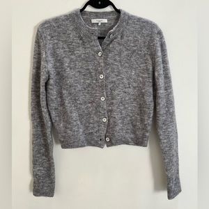 Almina Concept grey cashmere cardigan sweater